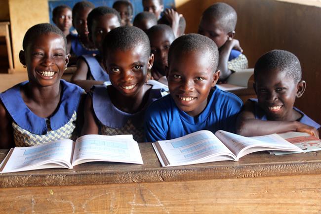 Children learn at school supported by Plan International in Ashanti region