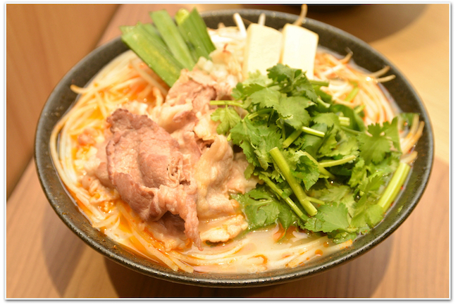 「譚仔三哥米線」の麺線メニューの一例。