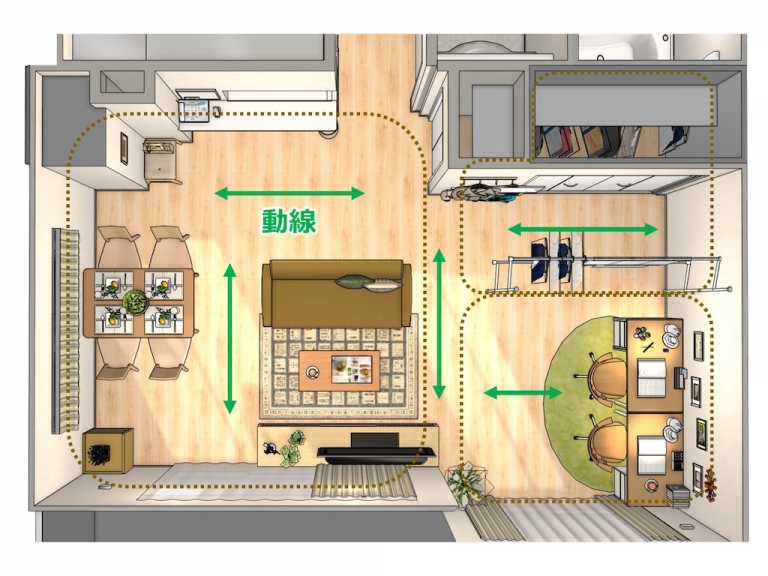 部屋を広く、片付けやすく! 家具レイアウトのルールとNGを一級建築士が解説 | @Living アットリビング